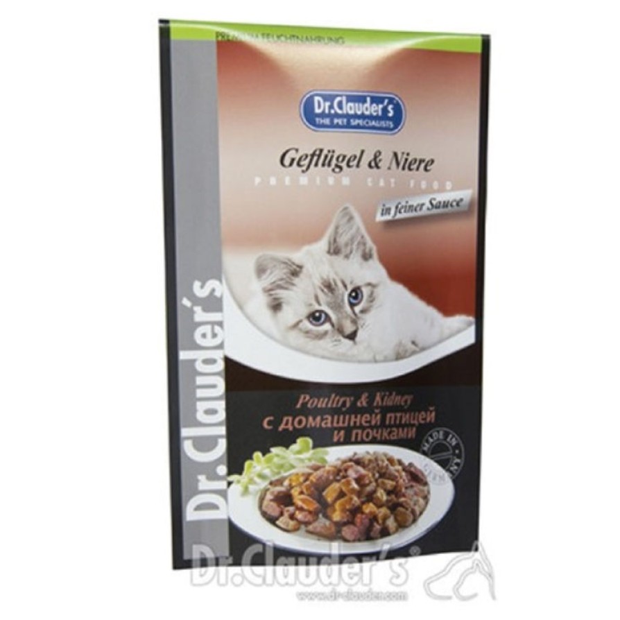 DR.CLAUDERS ΦΑΚΕΛΑΚΙ ΓΑΤΑΣ ΜΕ ΠΟΥΛΕΡΙΚΑ 100GR DR.CLAUDERS