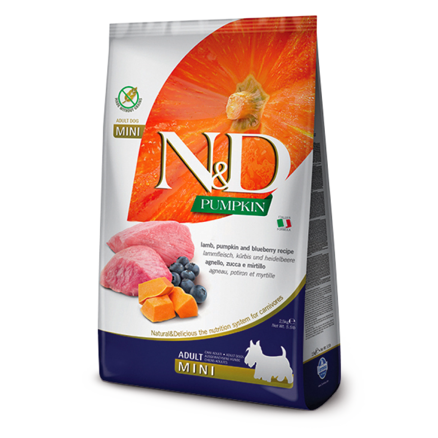 ND DOG PUMPKIN LAMB ADULT MED/MAX 12KG FARMINA