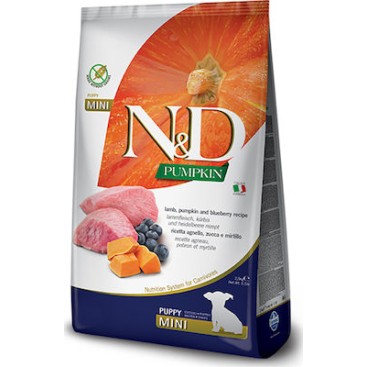 N&D DOG PUPPY MINI με ΚΟΛΟΚΎΘΑ & ΑΡΝΊ 800GR