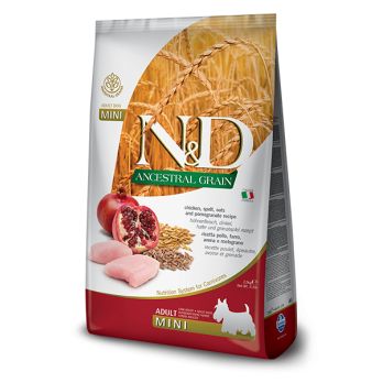 N&D LG DOG ADULT MINI με ΚΟΤΌΠΟΥΛΟ & ΡΟΔΙ 2,5KG