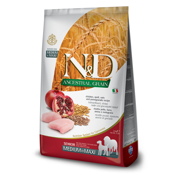 N&D LG DOG SENIOR MED/MAXI 12KG