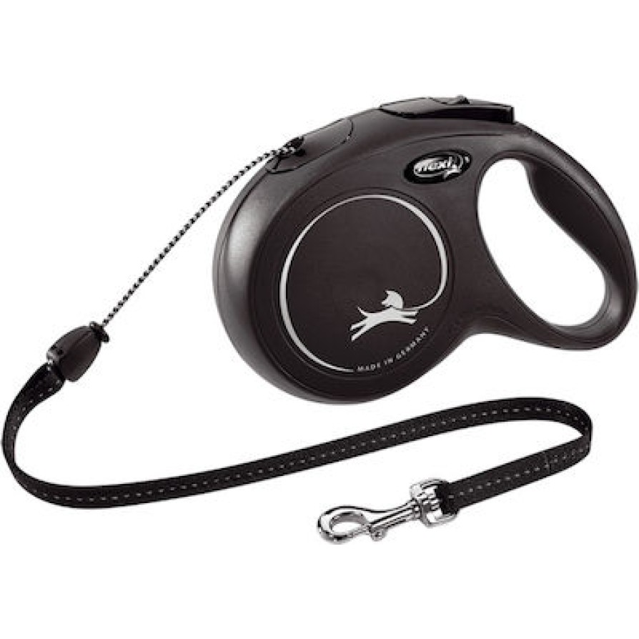 FLEXI ΠΤΥΣΣΟΜ. ΟΔΗΓΟΣ CLASSIC M 5M 25KG ΜΑΥΡΟ FLEXI