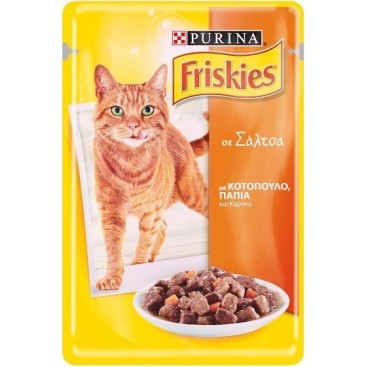 FRISKIES Wet Cat σε σάλτσα με Κοτόπουλο 85gr