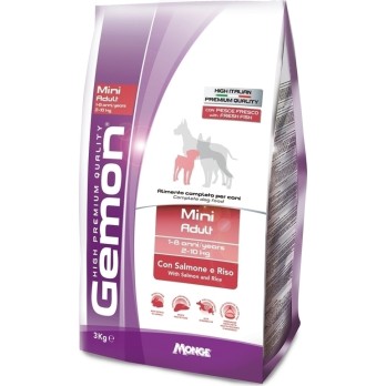 GEMON DOG ADULT MINI ΣΟΛΟΜΟΣ & ΡΥΖΙ 3KG