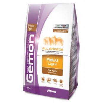 GEMON DOG ADULT LIGHT ALL BREEDS με Κοτόπουλο 3KG