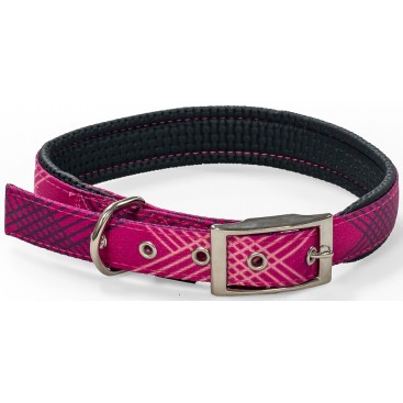 Glee Κολάρο Neoprene pink rhombus L 25mmx51cm *προς Κ*