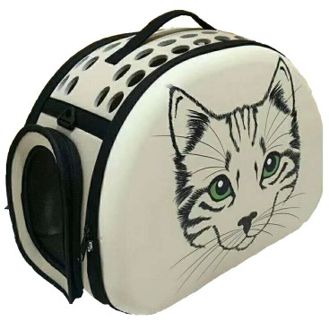 GLEE ΤΣΑΝΤΑ ΜΕΤΑΦΟΡΑΣ BEIGE CAT 42x32x28cm *προς Κ*