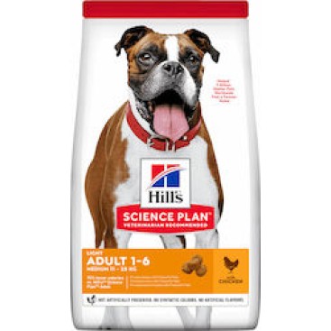 HILL'S SP CANINE Adult Light Medium Κοτόπουλο 14kg