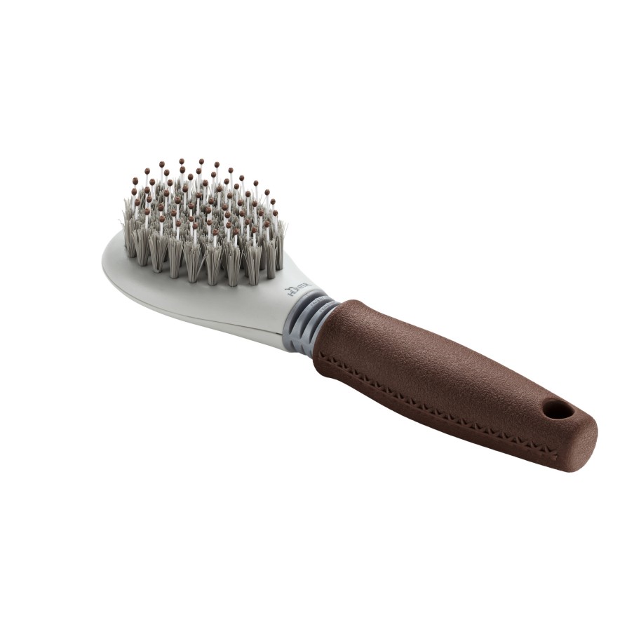 HUNTER GROOMING BRUSH SPA BROWN/GREY SMALL