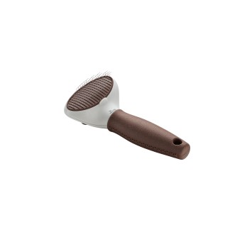 HUNTER SLICKER BRUSH SPA SELF CLEANING BROWN/GREY MEDIUM