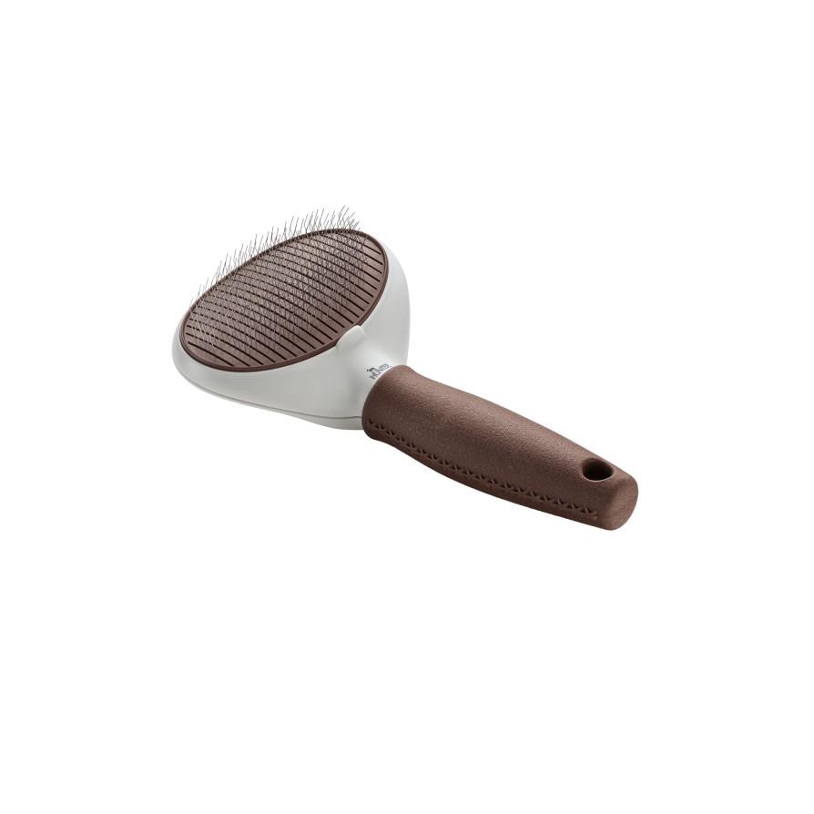 HUNTER SLICKER BRUSH SPA SELF CLEANING BROWN/GREY LARGE