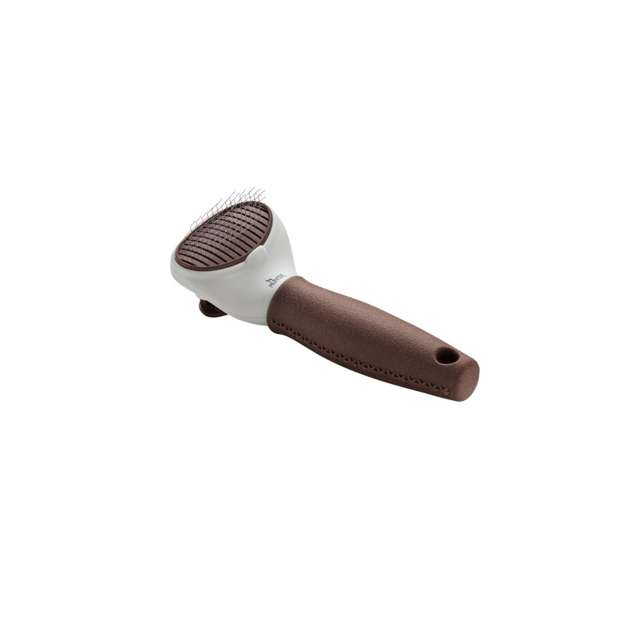 HUNTER SLICKER BRUSH SPA SELF CLEANING BROWN/GREY SMALL