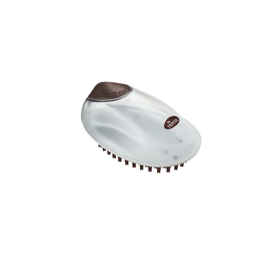 HUNTER GROOMING CURRYCOMB SPA WITH SHAMPOO FUNCTION BROWN/GREY