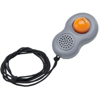 HUNTER Clicker with lanyard and finger loop plastic, grey/orange
