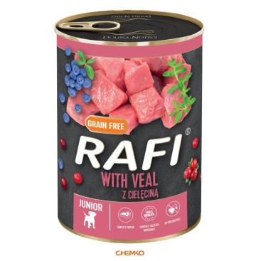 RAFI JUNIOR ΠΑΤΕ ΜΟΣΧΑΡΙ, BLUEBERRY & CRANBERRY 400GR