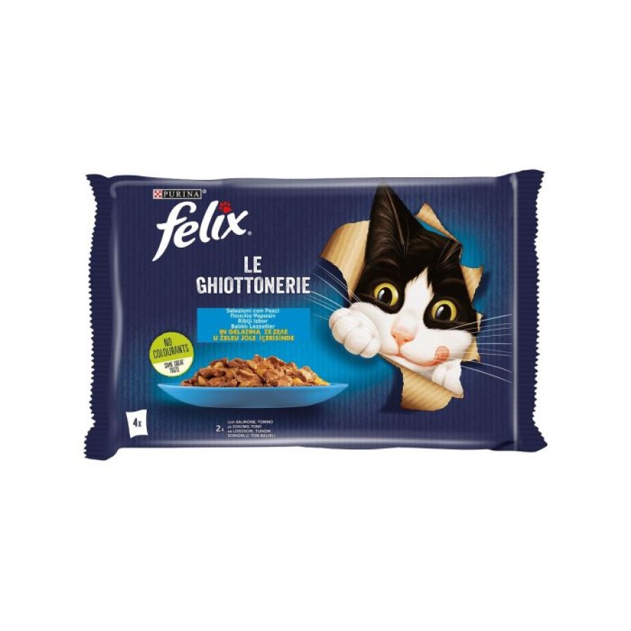 FELIX ΠΟΛΥΣΥΣΚ. ΜΕ ΣΟΛΟΜΟ & ΤΟΝΟ ΣΕ ΖΕΛΕ 4Χ100GR FELIX