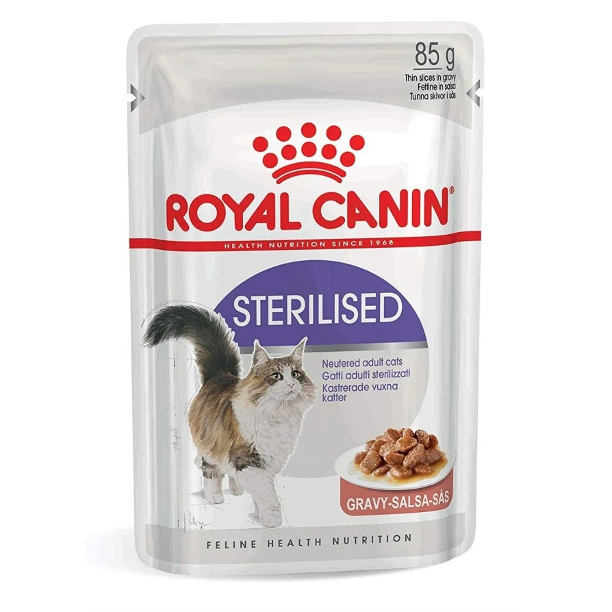 ROYAL CANIN ΦΑΚΕΛΑΚΙ WET STERILISED GRAVY 85GR ROYAL CANIN