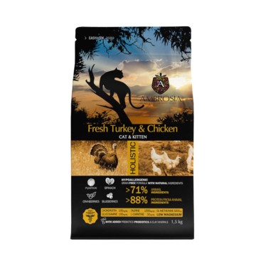 AMBROSIA GRAIN FREE KITTEN FRESH ΓΑΛΟΠΟΥΛΑ & ΚΟΤΟΠΟΥΛΟ