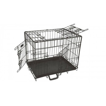 METAL F.FLAT 3DOOR CRATE/PLASTIC TRAY