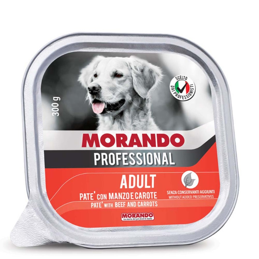 MORANDO PROFFESIONAL DOG ΒΟΔΙΝΟ & ΚΑΡΟΤΟ 300GR ΥΓΡΗ ΤΡΟΦΗ