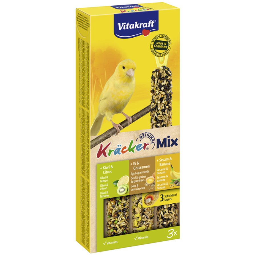 VITAKRAFT KRACKER TRIO ΑΚΤΙΝΙΔΙΟ/ΑΥΓΟ/ΣΟΥΣΑΜΙ 3ΤΕΜ VITAKRAFT