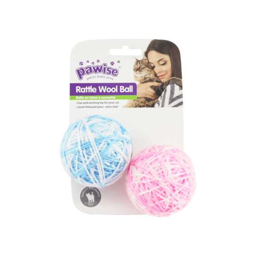 PW ΠΑΙΧΝΙΔΙ ΓΑΤΑΣ RATTLE WOOL PAWISE