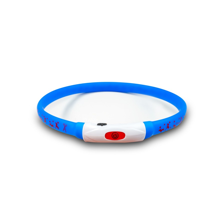 GLEE ΦΩΤΙΖΟΜΕΝΟ ΠΕΡΙΛΑΙΜΙΟ ΑΣΦΑΛΕΙΑΣ BLUE M 55CM GLEE