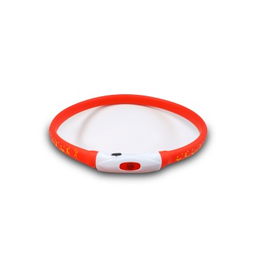 GLEE Φωτιζόμενο Περιλαίμιο ασφαλείας RED M 55cm *προς Κ*