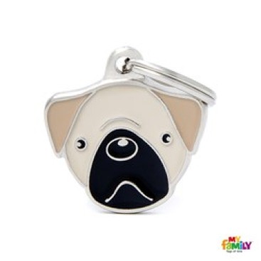 ΤΑΥΤΟΤΗΤΑ COLORS PUG BLACK AND WHITE