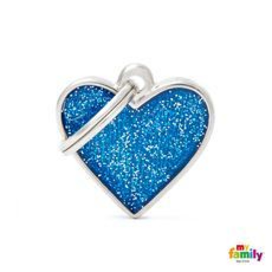 ΤΑΥΤΟΤΗΤΑ GLITTER ΚΑΡΔΙΑ ΜΠΛΕ