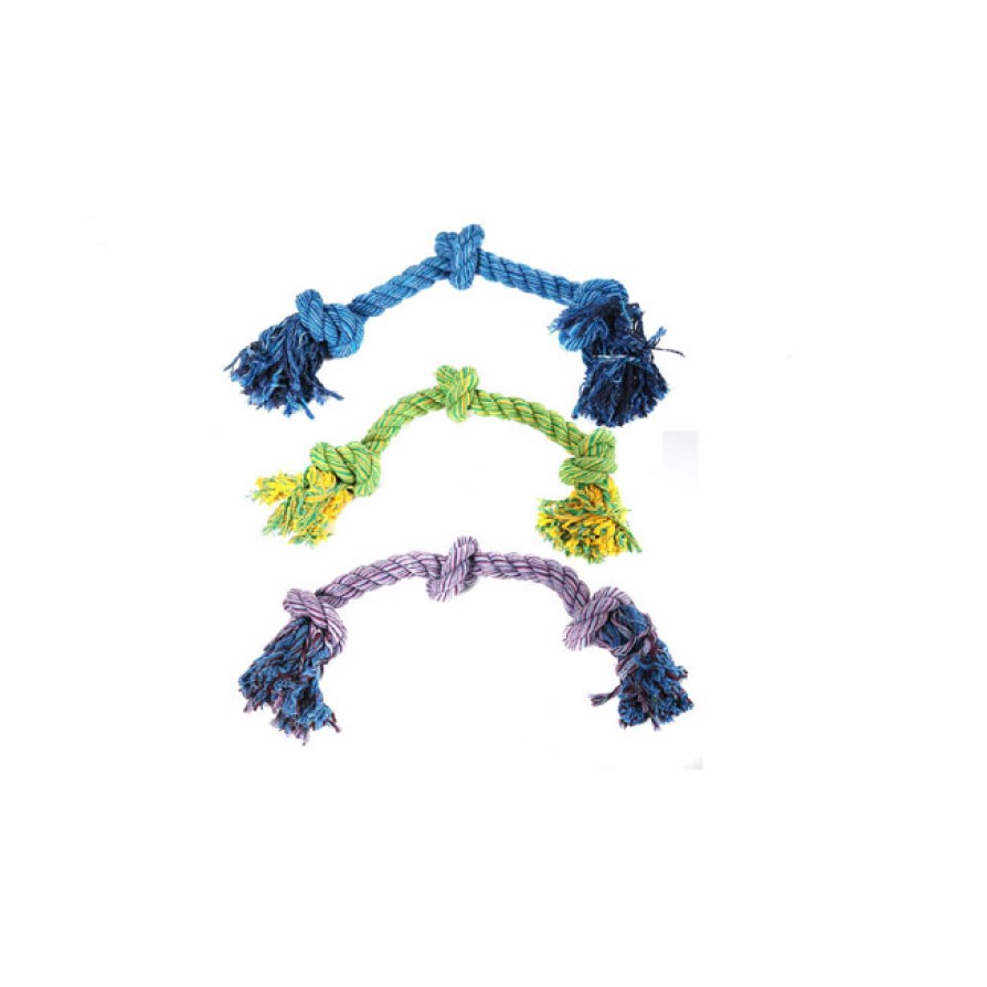ΠΑΙΧΝΙΔΙ ΣΚΥΛΟΥ FLOSSIN FUN 3 KNOT LARGE ΣΧΟΙΝΙΑ-ΚΟΜΠΟΙ