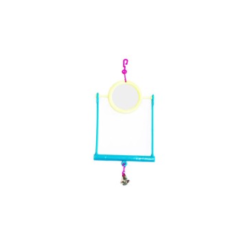 MIRROR SWING BIRD TOY