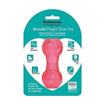 BIOSAFE PUPPY TREAT DUBBELL PINK