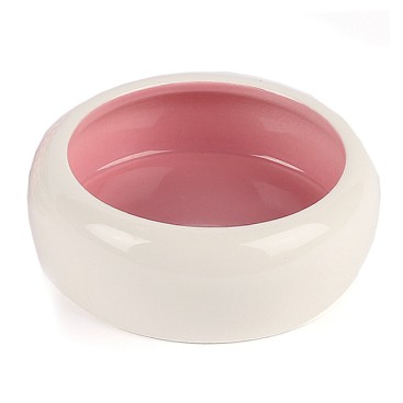 ANTI-SPLASH CERAMIC PET BOWL PINK 200ml