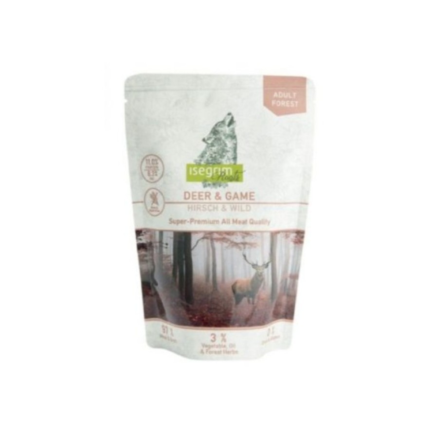 ISEGRIM POUCH ΕΛΑΦΙ & ΚΥΝΗΓΙ 400GR ΥΓΡΗ ΤΡΟΦΗ