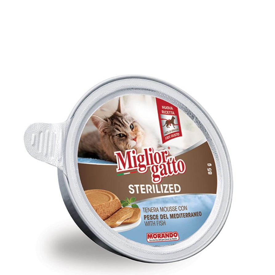 MIGLIOR GATTO STERILISED MOUSSE ΨΑΡΙ 85GR MIGLIOR GATTO