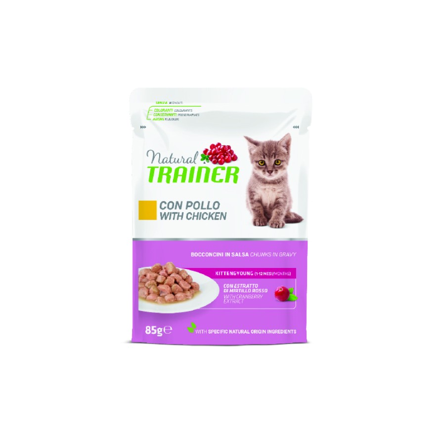 TRAINER NATURAL CAT KITTEN & YOUNG ΚΟΤΟΠ. 85GR NATURAL TRAINER