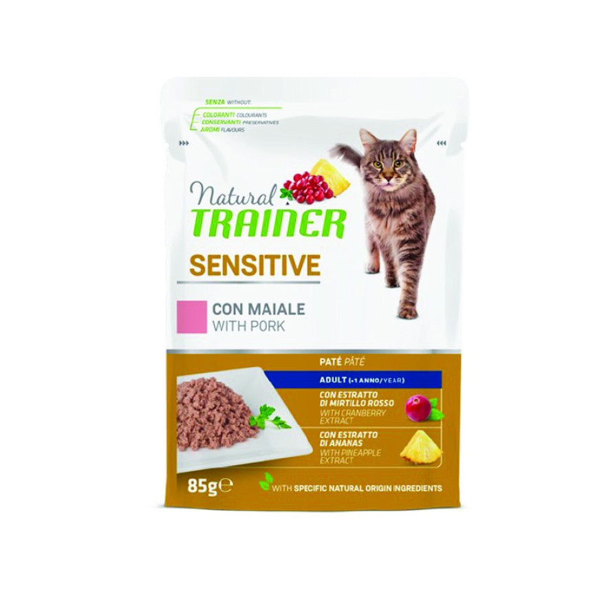 TRAINER NATURAL CAT SENSITIVE ΧΟΙΡΙΝΟ 85R NATURAL TRAINER