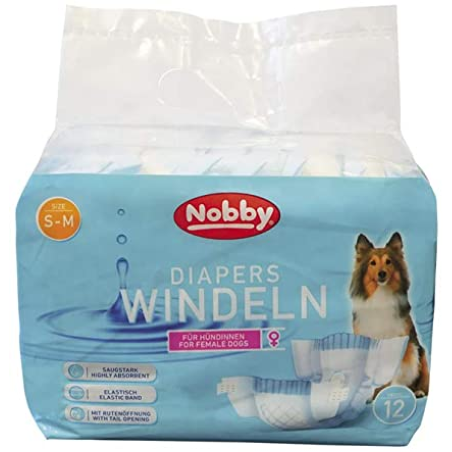NOBBY DIAPERS F.FEMALE DOGS x12 SMALL ΠΑΝΕΣ