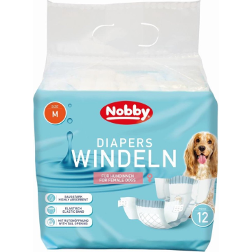 NOBBY-DAIPERS Female Dogs x12 MEDIUM 32-48cm