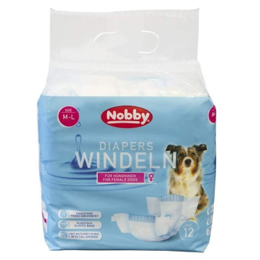NOBBY-DAIPERS Female Dogs x12 M-L 36-52cm