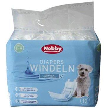 NOBBY-DAIPERS Male Dogs x12 S-M 30-46cm
