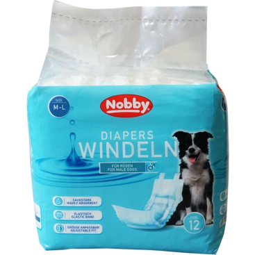 NOBBY-DAIPERS Male Dogs x12 M-L 46-60cm