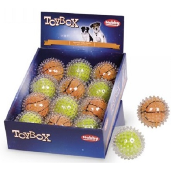 NOBBY ΛΟΥΤΡΙΝΟ, BALL IN TPR TOY SPIKY 8,5CM