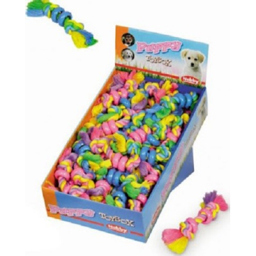 NOBBY SET ROPE W/RUBBER TOY FOR PUPPIES