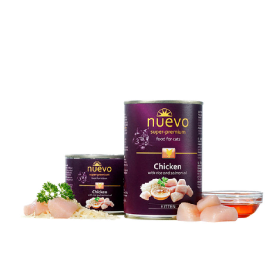 NUEVO CAT CHICKEN KITTEN 200GR NUEVO