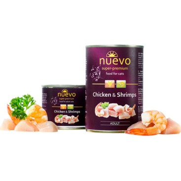 NUEVO ADULT CAT με Κοτόπουλο & Γαρίδες 200gr