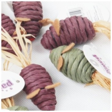 PW ΠΑΙΧΝΙΔΙ ΓΑΤΑΣ PAPER ROPE MOUSE (1ΤΜΧ)