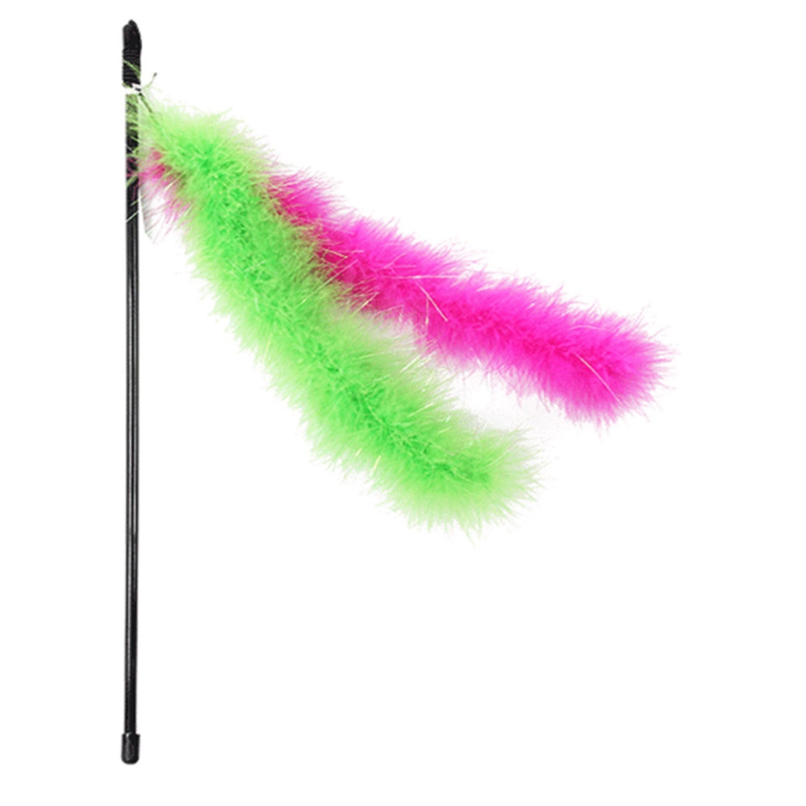 PW ΠΑΙΧΝΙΔΙ ΓΑΤΑΣ CAT GLITTER TEASER WAND FEATHER 45CM PAWISE