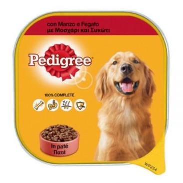 PEDIGREE ΠΑΤΕ ΜΟΣΧΑΡΙ & ΣΥΚΩΤΙ 300gr (Δισκάκι)